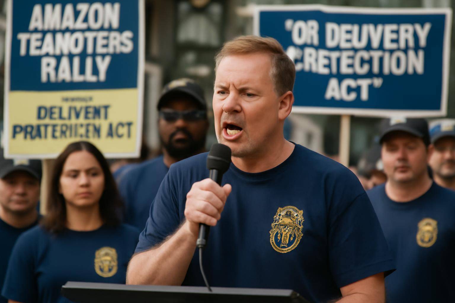 AMAZON TEAMSTERS RALLY FOR DELIVERY PROTECTION ACT